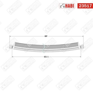 Munkalámpa LED fényhíd 80 CM  15300 LUM 180W 60 LED ívelt, deutsch csatlakozó