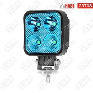 Munkalámpa LED kékfényű 12W kocka, 85x85x38,7mm, 10-30V IP67