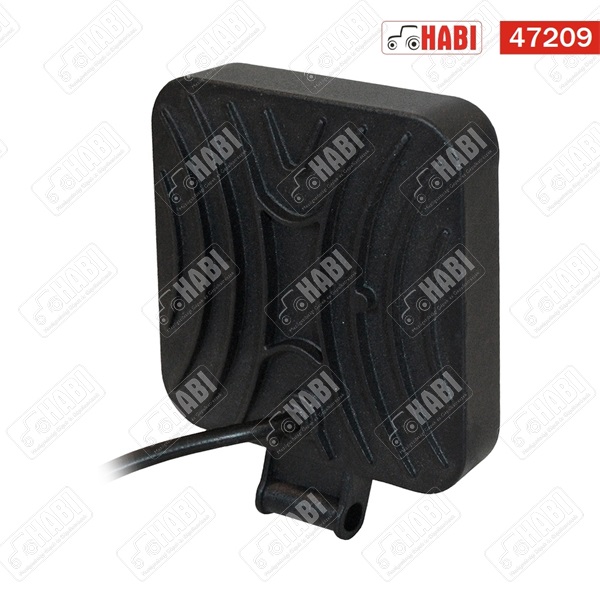 Munkalámpa+Nappali menetfény (sárga) LED 126W kocka, 110x110x25mm, 10-30V, IP65