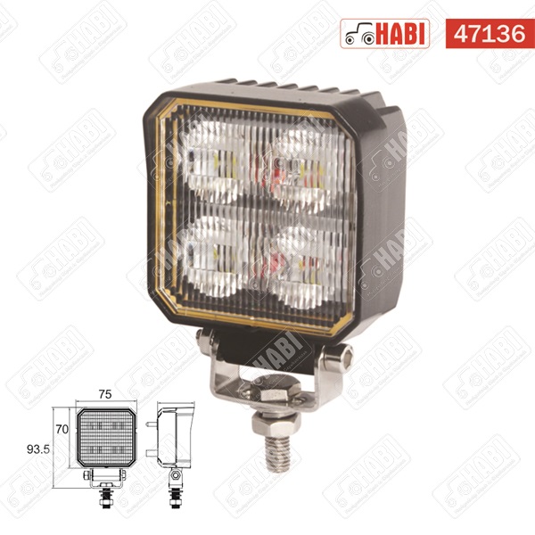 Munkalámpa OSRAM LED kocka, 95,6x43,8x75mm, 20W, 1600 lumen, kapcsolóval, 10-30V, IP67/IP69K