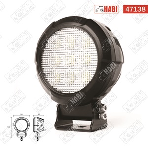 Munkalámpa OSRAM LED kör, deutsch csatlakozás, 43W, 5200 lumen, 10-30V, IP67/IP69K, HBR PREMIUM