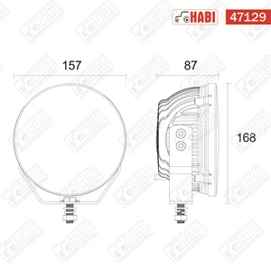 Fényszóró OSRAM LED offroad kör, 70W, 5500 lumen, 10-30V, IP67/IP69K