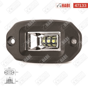 Munkalámpa SMD LED helyzetjelző, 20W, 109,7x56,5x57,4mm, 1000 lumen, 10-30V, IP67/IP69K