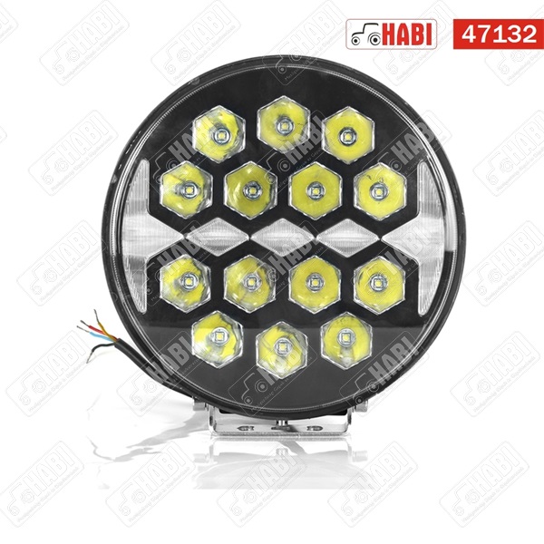 Fényszóró SMD LED offroad kör, 140W, 9 inch, 10.000 lumen, 2 funkció, 10-30V, IP67/IP69K, HBR
