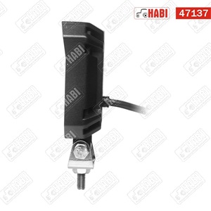 Munkalámpa + helyzetjelző (Piros) SMD LED kocka, 15W, 1500 lumen, 10-30V, IP67/IP69K, HBR