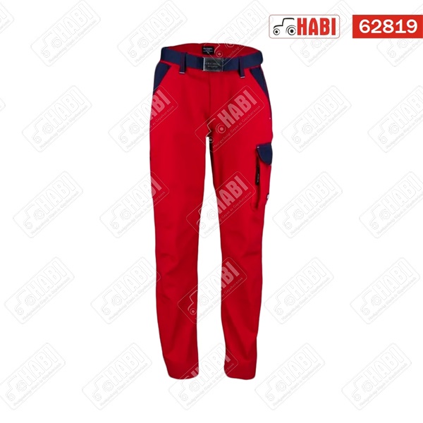 Munkásnadrág, unisex, 4XL, piros/kék, Kramp Original