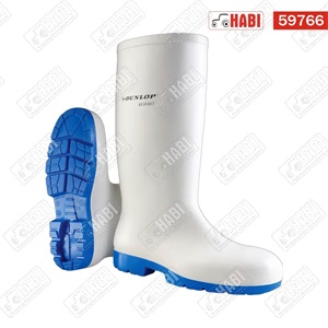 Munkavédelmi gumicsizma, fehér, S4, 44-es, Acifort®, classic safety Dunlop