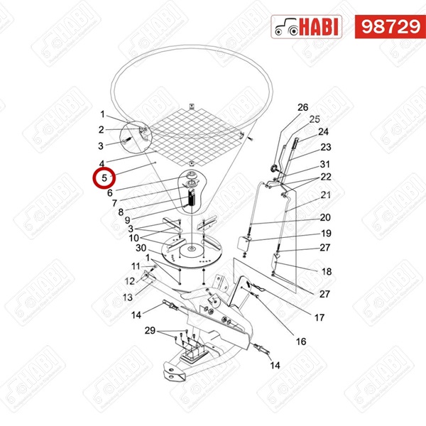 Műtrágyaszóró tartály 250