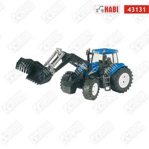 BRUDER New Holland TG285 homlokrakodós traktor