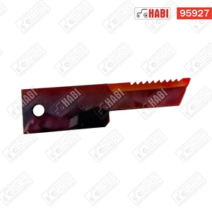 New Holland szalmaszecskázó kés fogazott 198x50x3mm d=13 Schumacher