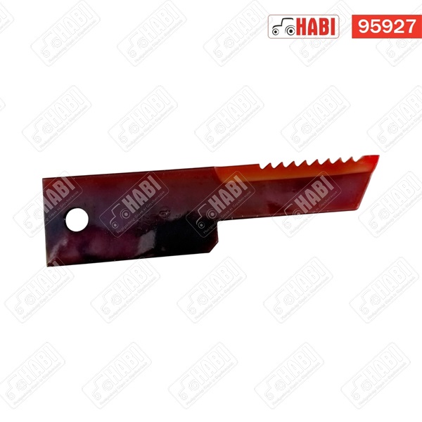 New Holland szalmaszecskázó kés fogazott 198x50x3mm d=13 Schumacher