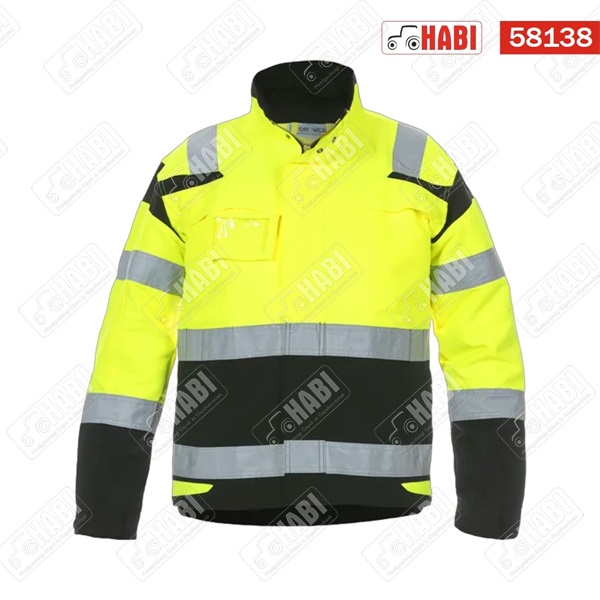 Nyári dzseki Harwich Trendy, láthatósági sárga/fekete 60-as méret