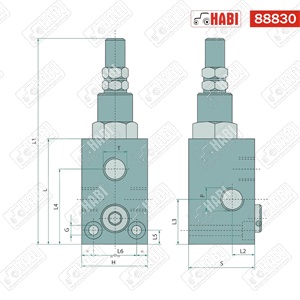 Nyomáshatároló szelep VMP 3/8” 10-180 bar