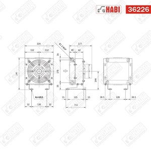 Olajhűtő 12V 38-50°C 40 l/min 20 bar Emmegi