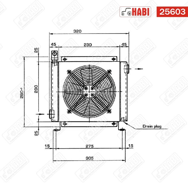 Olajhűtő 12V 38-50°C 90 l/min 20 bar Emmegi