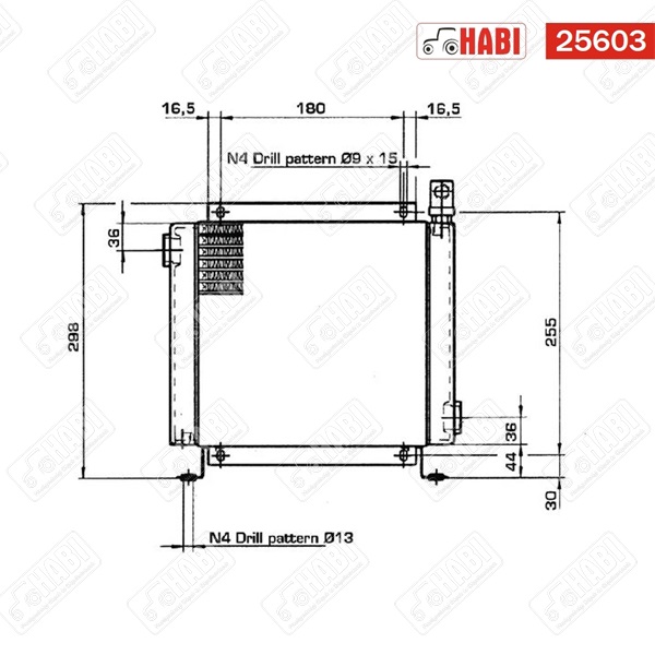 Olajhűtő 12V 38-50°C 90 l/min 20 bar Emmegi