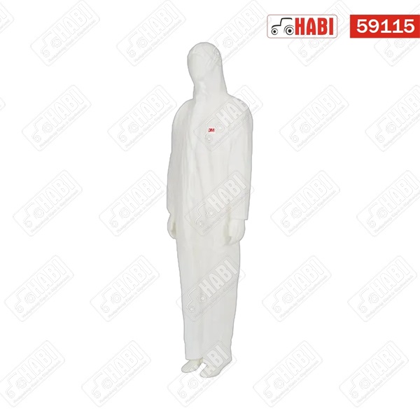 Overál, XL, UK: 42, fehér, 3M