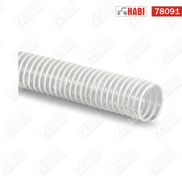 PVC csigatömlő d=63/0,8 mm / 2,5 MVO átlátszó
