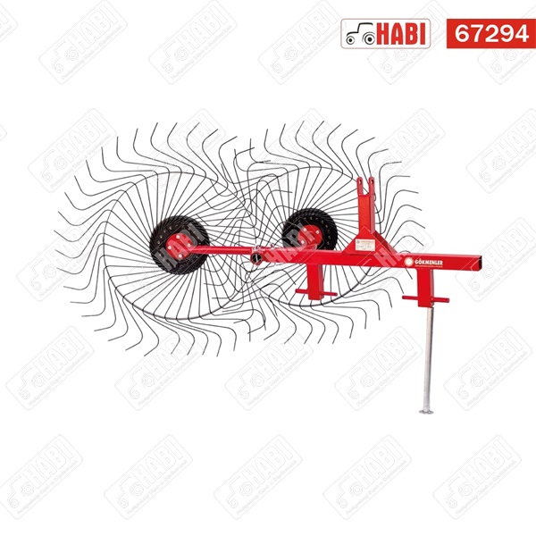 PZK-2 csillagkerekes rendsodró függesztett /2 kerekes/ 6,5mm-es fogakkal