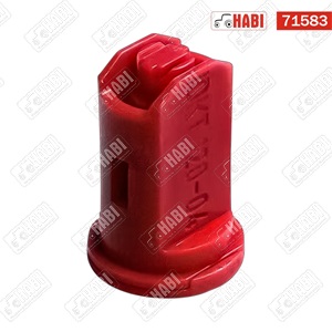 Permetező fúvóka kettős sugarú piros 120° IDKT műanyag Lechler