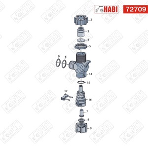 Vogel & Noot permetező fúvókatest felsőrész
