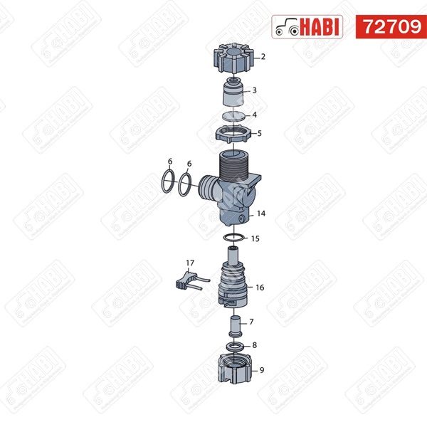Vogel & Noot permetező fúvókatest felsőrész