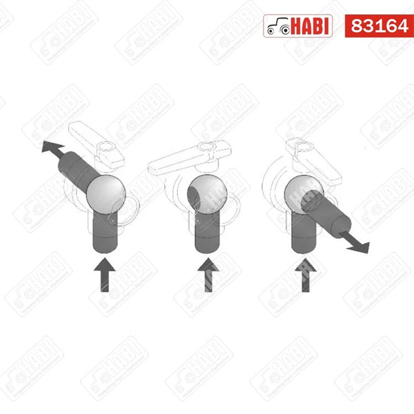 Permetező golyóscsap 3 utas 3/4" ARAG