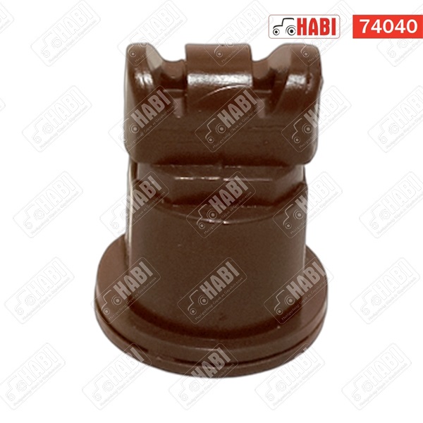 Permetező kettős, légbeszívásos, lapos szórású fúvóka műanyag - barna (110°) /TEEJET/