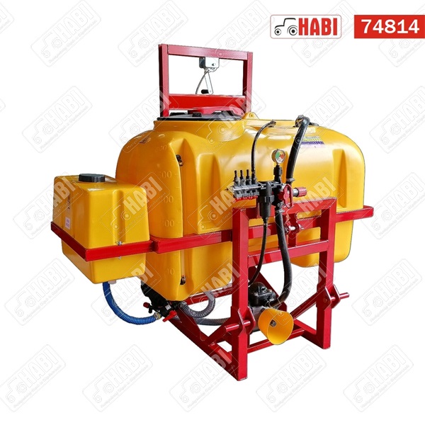 Permetező komplett alváz 600L/12m (tartály, szivattyú, szűrő, szakaszoló, csörlő) HU
