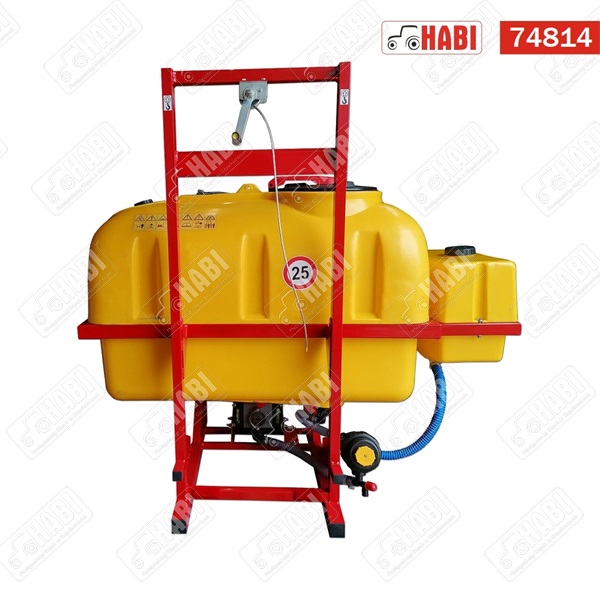 Permetező komplett alváz 600L/12m (tartály, szivattyú, szűrő, szakaszoló, csörlő) HU