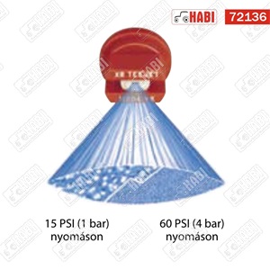 Permetező lapos szórású fúvóka rozsdamentes acél - zöld (110°) V2A /TEEJET/