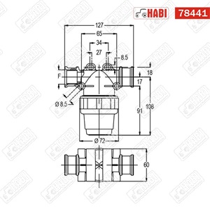 Permetező nyomószűrő 1" 150 l/perc 80 Mesh GEOline