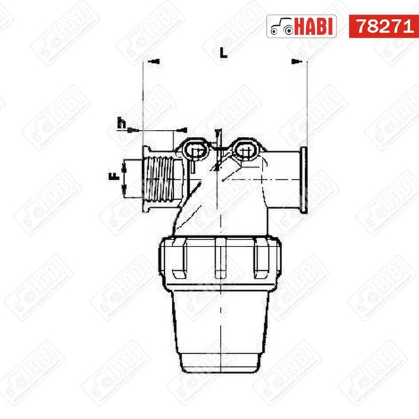 Permetező nyomószűrő komplett 55l/perc 1/2" ARAG