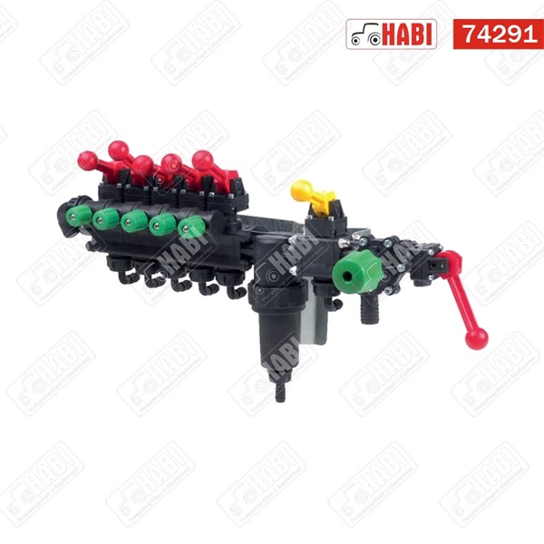 Permetező szakaszoló (5 szakasz) + nyomáskiegyenlítő