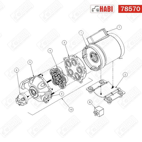 Permetező szivattyú 12V 26,5 l/perc NorthStar