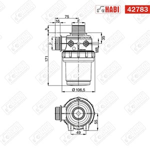 Permetező szívószűrő 1-1/4" 60-100 l/perc Mesh 50 ARAG
