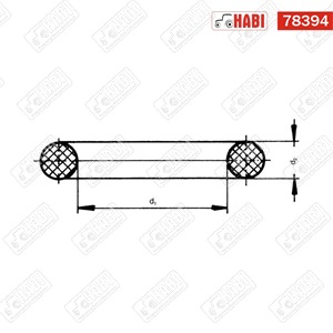 Permetező szűrőpohár gyumigyűrű 50,8x3,53 mm EPDM ARAG