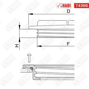 Permetező tartály fedél komplett 250 mm ARAG