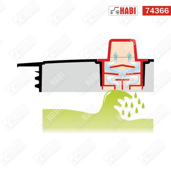 Permetező tartály fedél komplett 250 mm ARAG