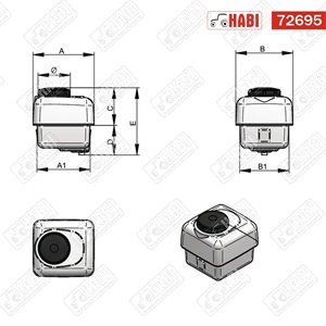 Permetező tartály polietilén 120 l