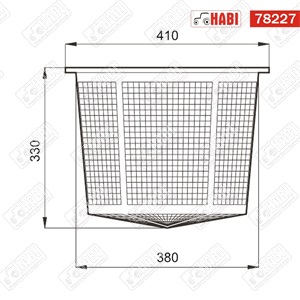 Permetező tartály szűrő 330x380x410 mm Arag