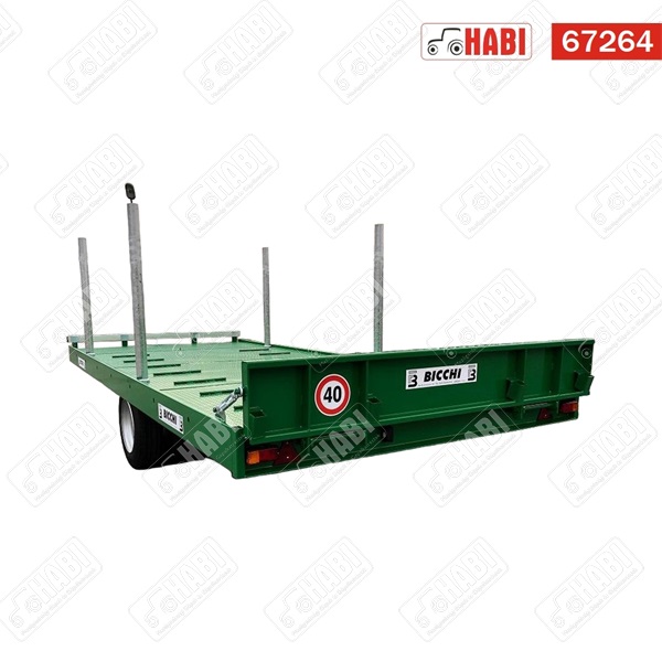 Pótkocsi gépszállító 6t Bicchi