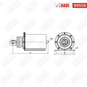 Pótkocsi légfékmunkahenger D=150 mm