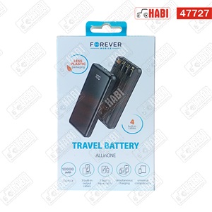 Power bank vezetékekkel 10000 mAh, 10 W