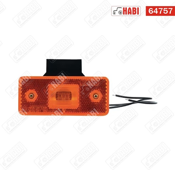 Pozíció/jelző lámpa 101Z LED téglalap narancs, 116x66x21 mm, 12-24V WAS