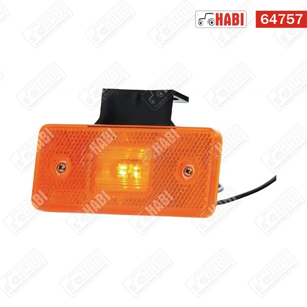 Pozíció/jelző lámpa 101Z LED téglalap narancs, 116x66x21 mm, 12-24V WAS