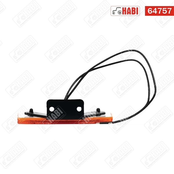 Pozíció/jelző lámpa 101Z LED téglalap narancs, 116x66x21 mm, 12-24V WAS