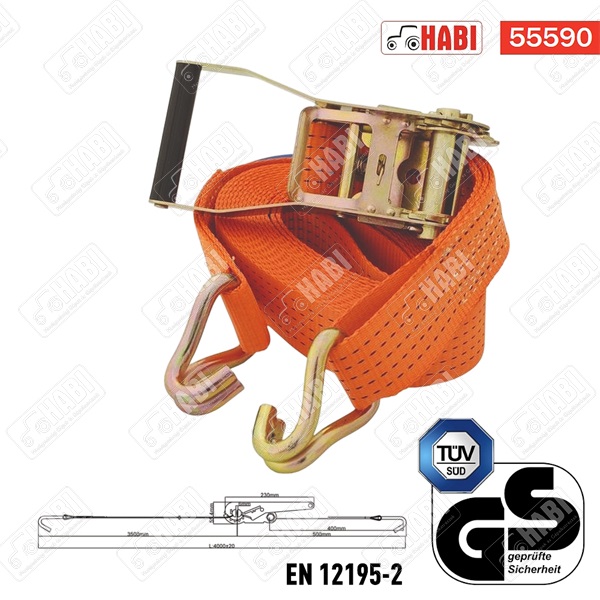 Rakományrögzítő (spanifer) komplett 4m 5t