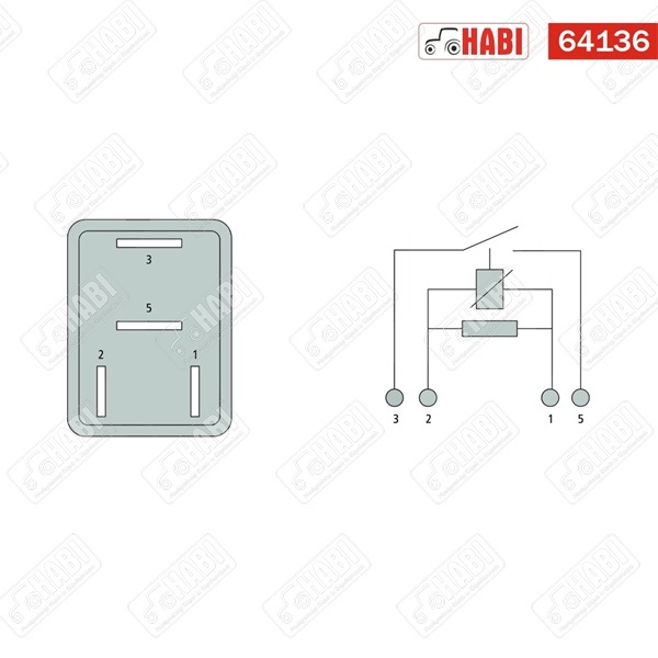 Relé 12V 25A 4 lábas COBO