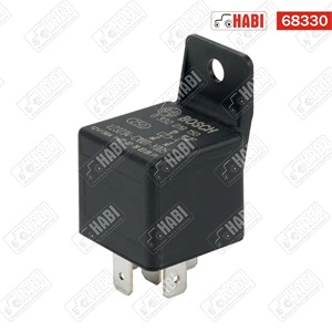Relé 12V 30A tartóval, 5 pólusú, 6,3 mm-es lapos csúszósarus BOSCH